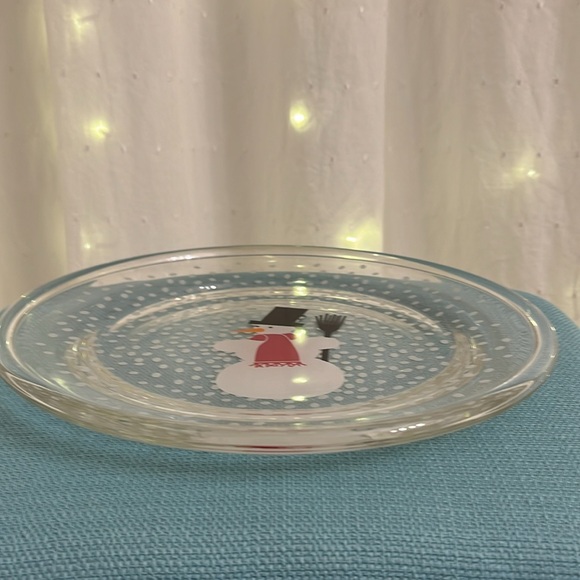 Vtg Bodman Snowman Holiday Plate Made in France - Picture 4 of 4
